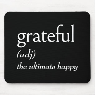 Dictionary Definition For GRATEFUL Mouse Mat