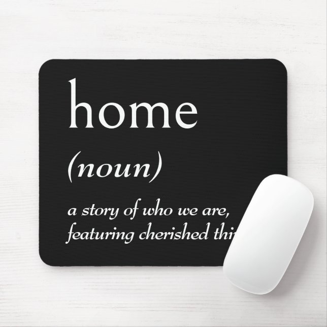 Dictionary Definition for HOME Mouse Mat (With Mouse)