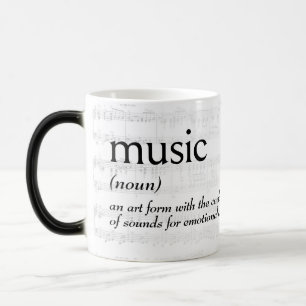 Dictionary Definition For MUSIC Magic Mug