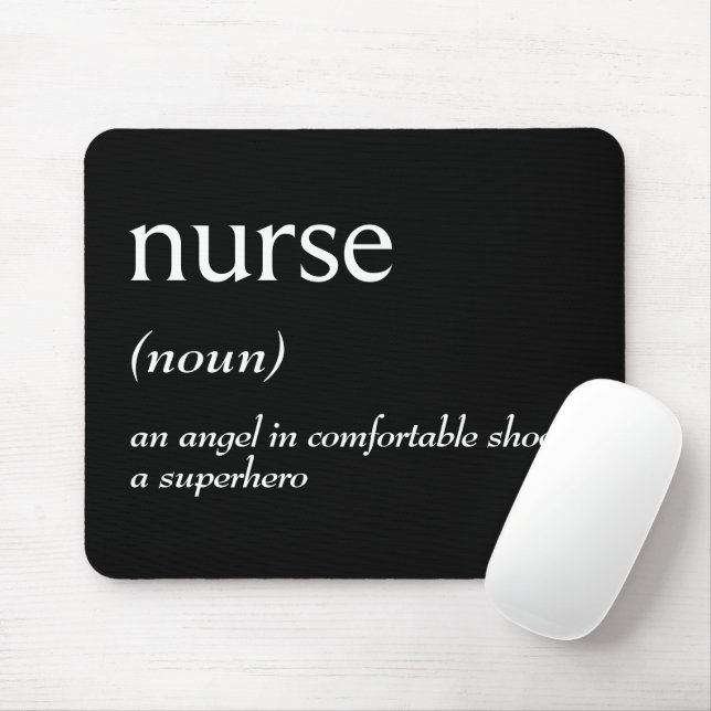 Dictionary Definition For NURSE Mouse Mat (With Mouse)