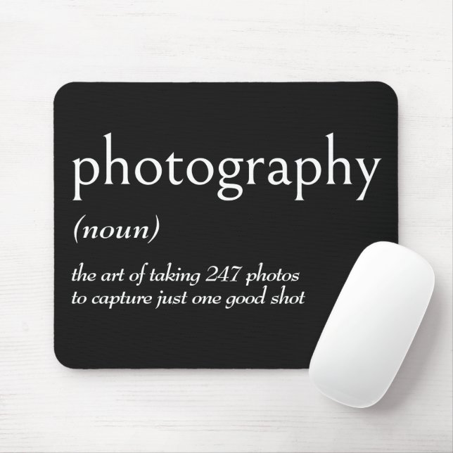 Dictionary Definition For PHOTOGRAPHY Mouse Mat (With Mouse)