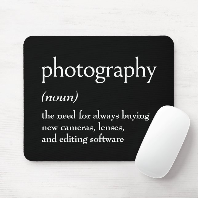 Dictionary Definition For PHOTOGRAPHY Mouse Mat (With Mouse)
