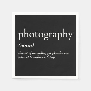 Dictionary Definition For PHOTOGRAPHY Napkin