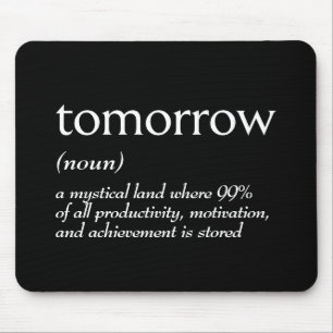 Dictionary Definition For TOMORROW Mouse Mat