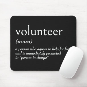 Dictionary Definition For VOLUNTEER Mouse Mat
