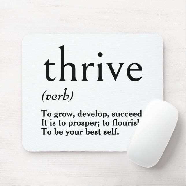 Dictionary Definition of Thrive  Mouse Mat (With Mouse)