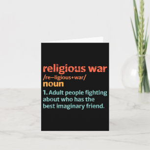 Dictionary Sarcastic Definition Religious War Defi Card