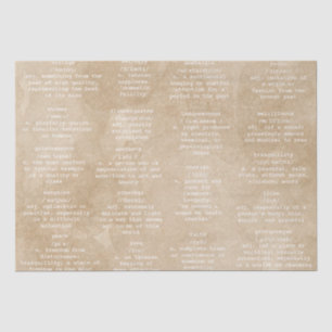 Dictionary Typewriter Words Antique Kraft Paper