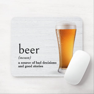 Dictionary's Definition Of BEER Mouse Mat