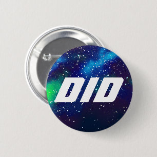 DID Customisable Galaxy Identity 6 Cm Round Badge