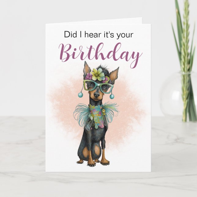 Did I hear it's your birthday? Birthday card  (Front)