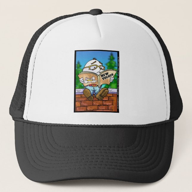 Did New Yorker Kill Humpty Dumpty? Cartoon Gifts Trucker Hat (Front)