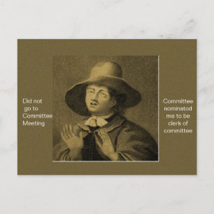 Did not go to Committee Meeting.. Postcard