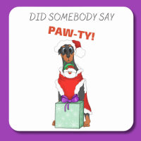 Did Somebody Say Paw-ty! Cute Doberman