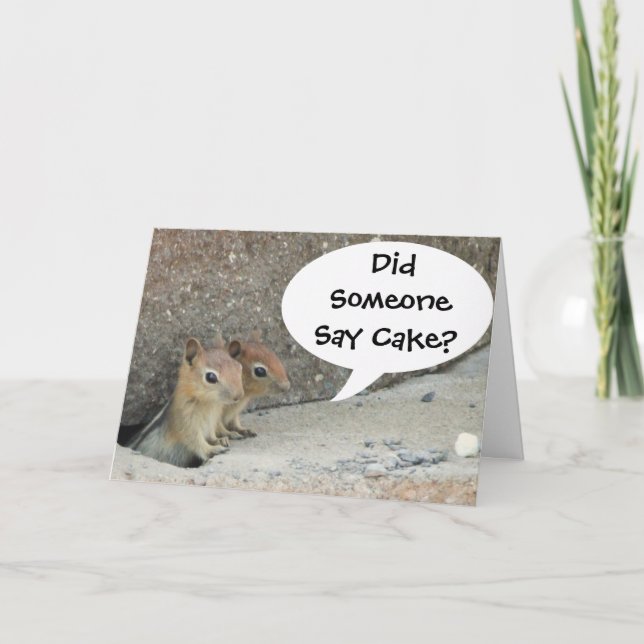 Did Someone Say Cake? Card (Front)