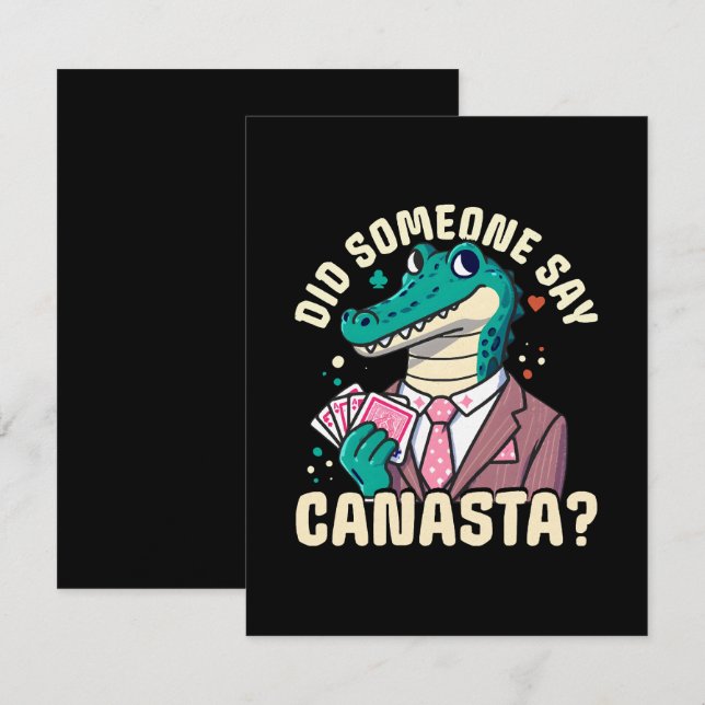 Did Someone Say Canasta Card (Front/Back)