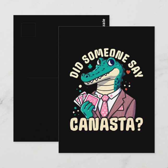 Did Someone Say Canasta Postcard (Front/Back)
