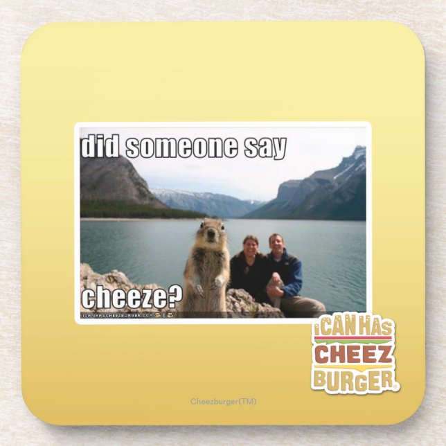 Did someone say cheeze? coaster (Front)