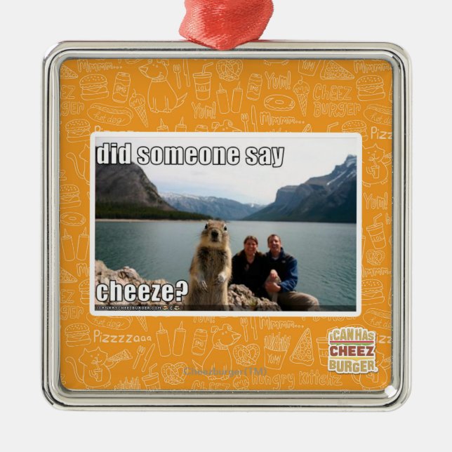 Did someone say cheeze? metal tree decoration (Front)
