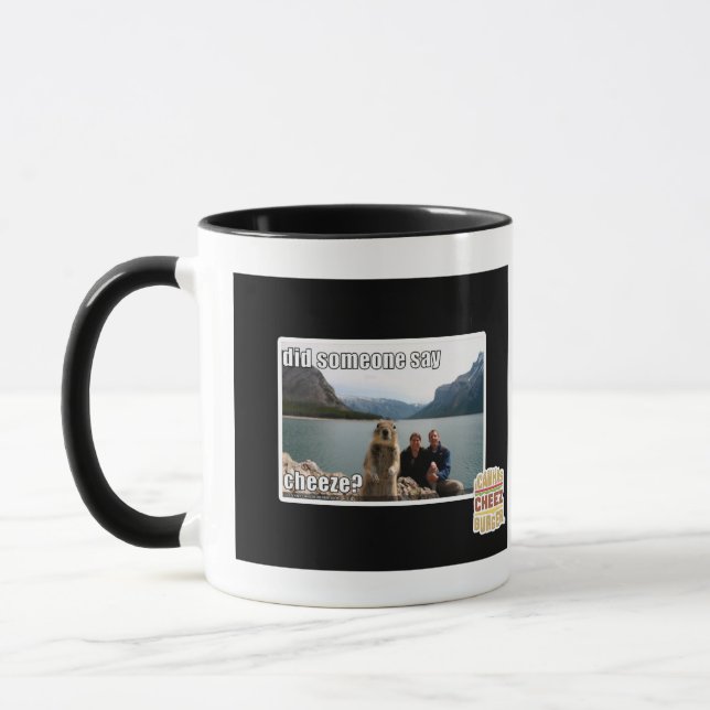 Did someone say cheeze? mug (Left)