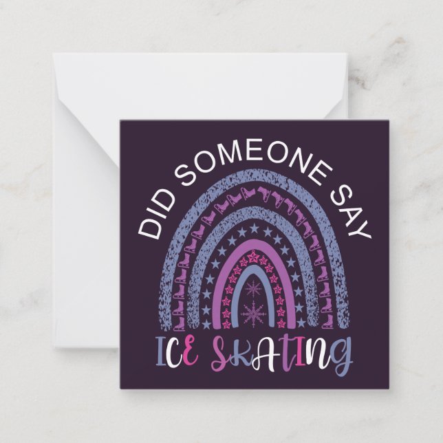 Did Someone Say Ice Skating Card (Front)
