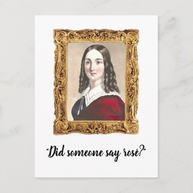 "Did Someone Say Rosé?" Funny Wine Mum Postcard (Front)
