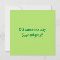 Did Someone Say Shenanigans? St. Patrick's Day