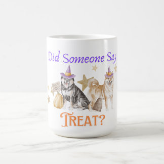Did Someone Say Treat Halloween Shiba Coffee Mug