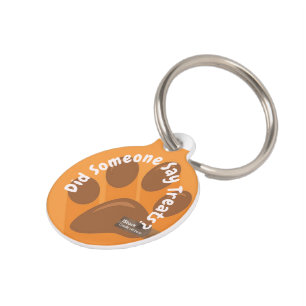 “Did Someone Say Treats?” – Personalised Dog & Cat Pet Tag