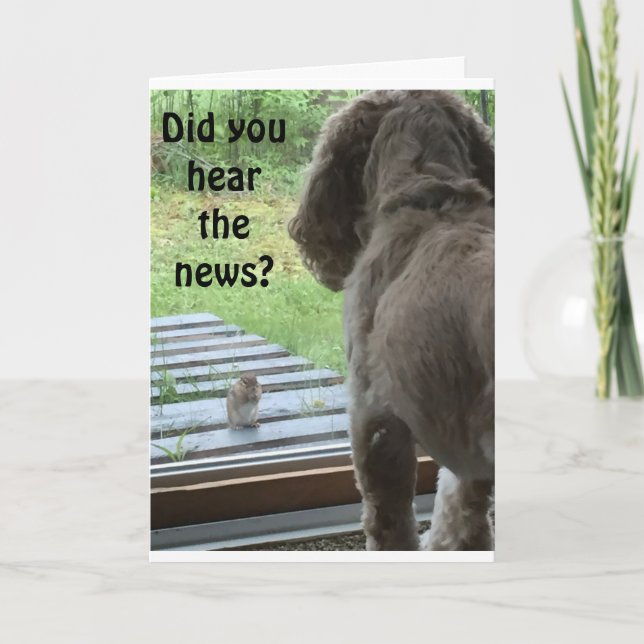 DID U HEAR THE NEWS? YOU ARE TURNING 50 BIRTHDAY CARD (Front)