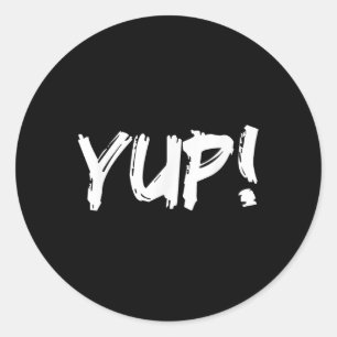 Did We Just Become Best Friends - Yup! Gift  Classic Round Sticker