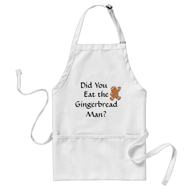 Did You Eat the Gingerbread Man Apron (Front)