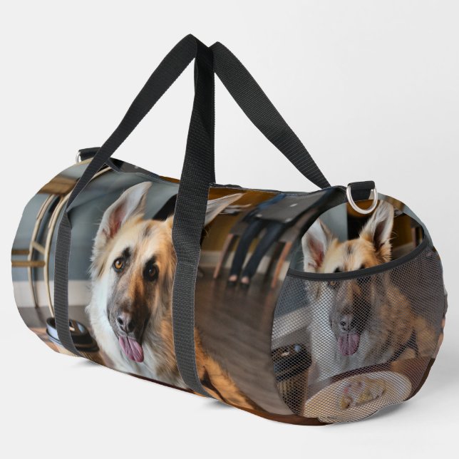 Did you get yourself anything? duffle bag (Right Corner)