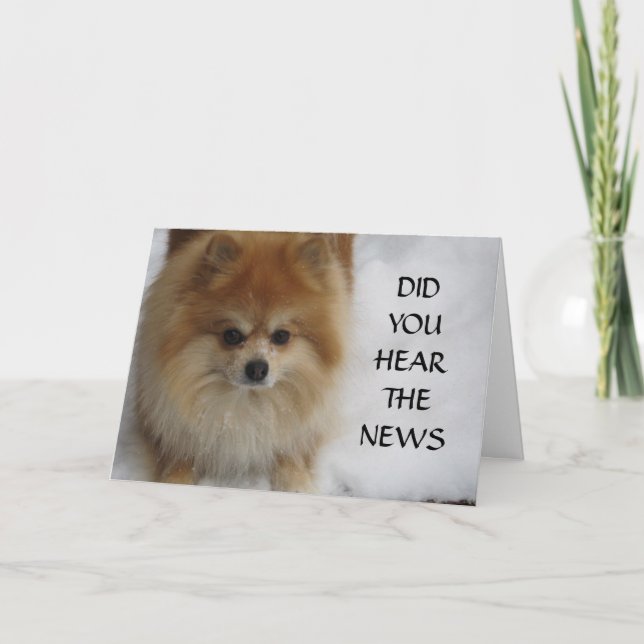 DID YOU HEAR THE NEWS CARD (Front)