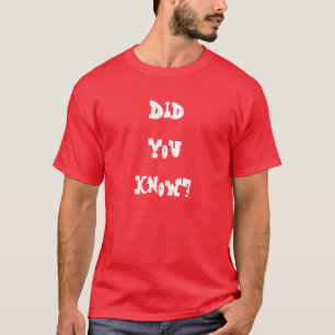 Did You Know? 2 Corinthians 5:19 Red + White T-Shirt