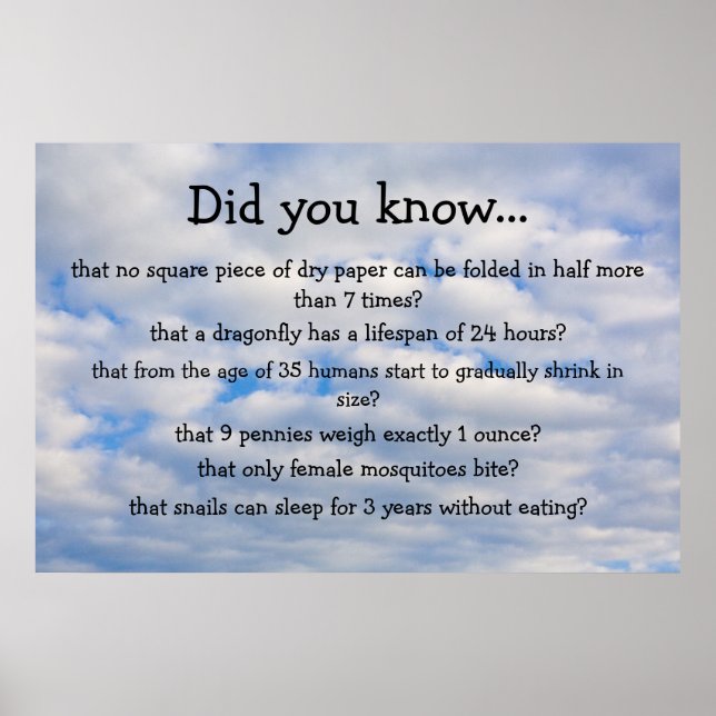 Did you know? poster (Front)