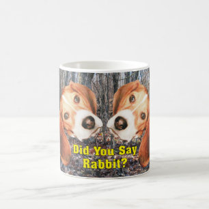 Did You Say Rabbit? Beagle Woodland Mug