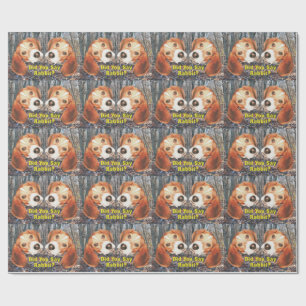 Did You Say Rabbit? Beagle Woodland Wrapping Paper