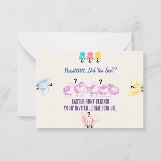 Did You See Easter Invites 01 (Front)