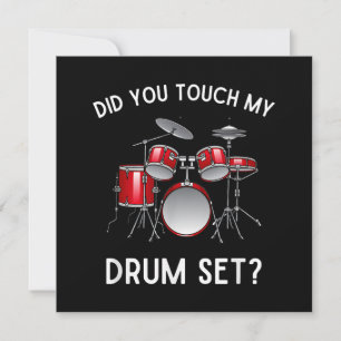 Did You Touch My Drum Set Shirt Funny Did You Touc Save The Date