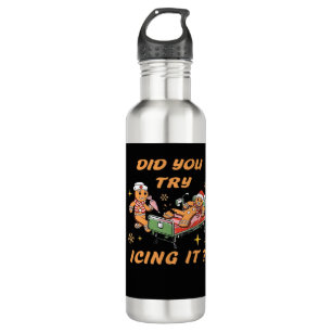 Did You Try Icing It, Nurse Christmas, Gingerbread 710 Ml Water Bottle