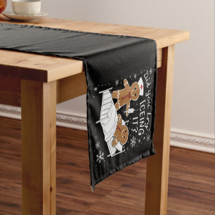 Did You Try Icing It School Nurse Christmas Cookie Short Table Runner