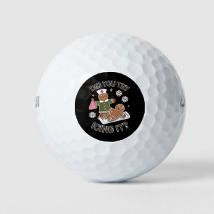Did You Try Icing It School Nurse Christmas PICU  Golf Balls