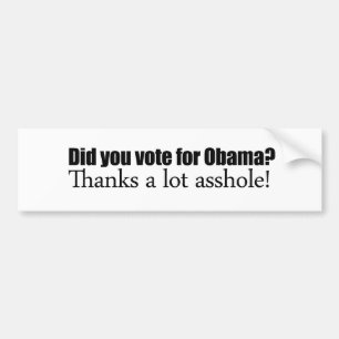 Did you vote for Obama Bumper Sticker