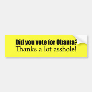 Did you vote for Obama Bumper Sticker