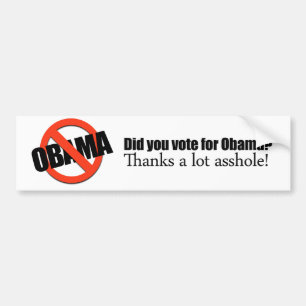 Did you vote for Obama Bumper Sticker