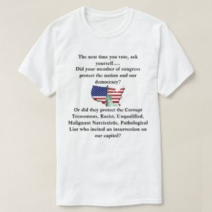 Did your member of congress protect our democracy? T-Shirt