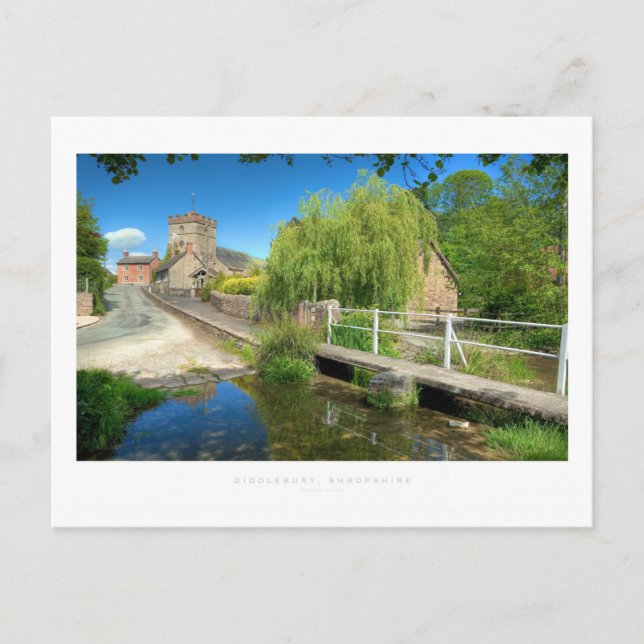 Diddlebury, Shropshire Postcard (Front)
