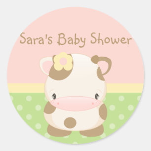 Diddles Farm Moo-Cow Baby Shower-Envelope Seal