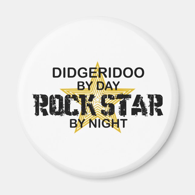 Didgeridoo Rock Star by Night Magnet (Front)